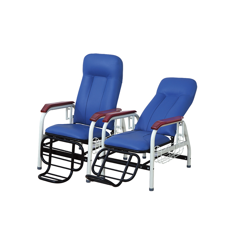 Bequeme einstellbare Liegestuhlstuhl Krankenhauspatienten Transfusion Infusion Medizinischer Ließer